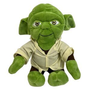 Star Wars Yoda 12" Plush Embroidered Face Green Clothing Dressed Stuffed Toy